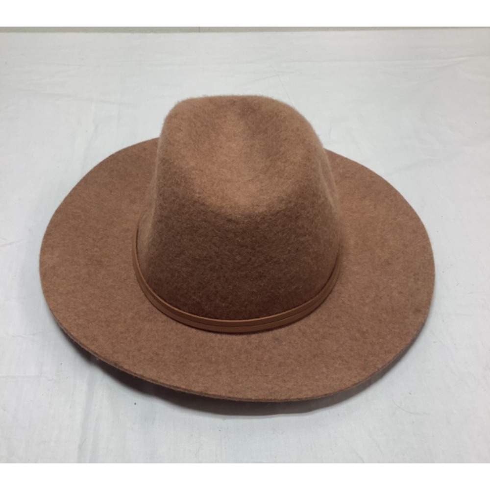 Gap 100% Wool Women's Size M/L Fedora Hat Camel Heather Festival